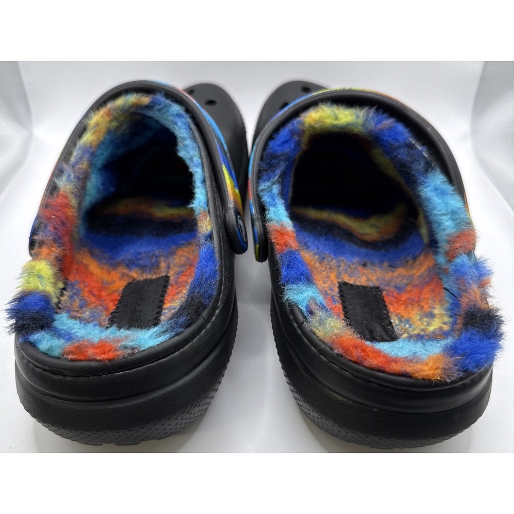 Crocs Classic Lined Sprayed Dye‎ Clog Unisex Men 10 Women 12 Black 208045 - Picture 3 of 6